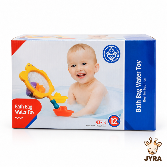 Set Juguetes de Baño para Bebé con Red y Botes