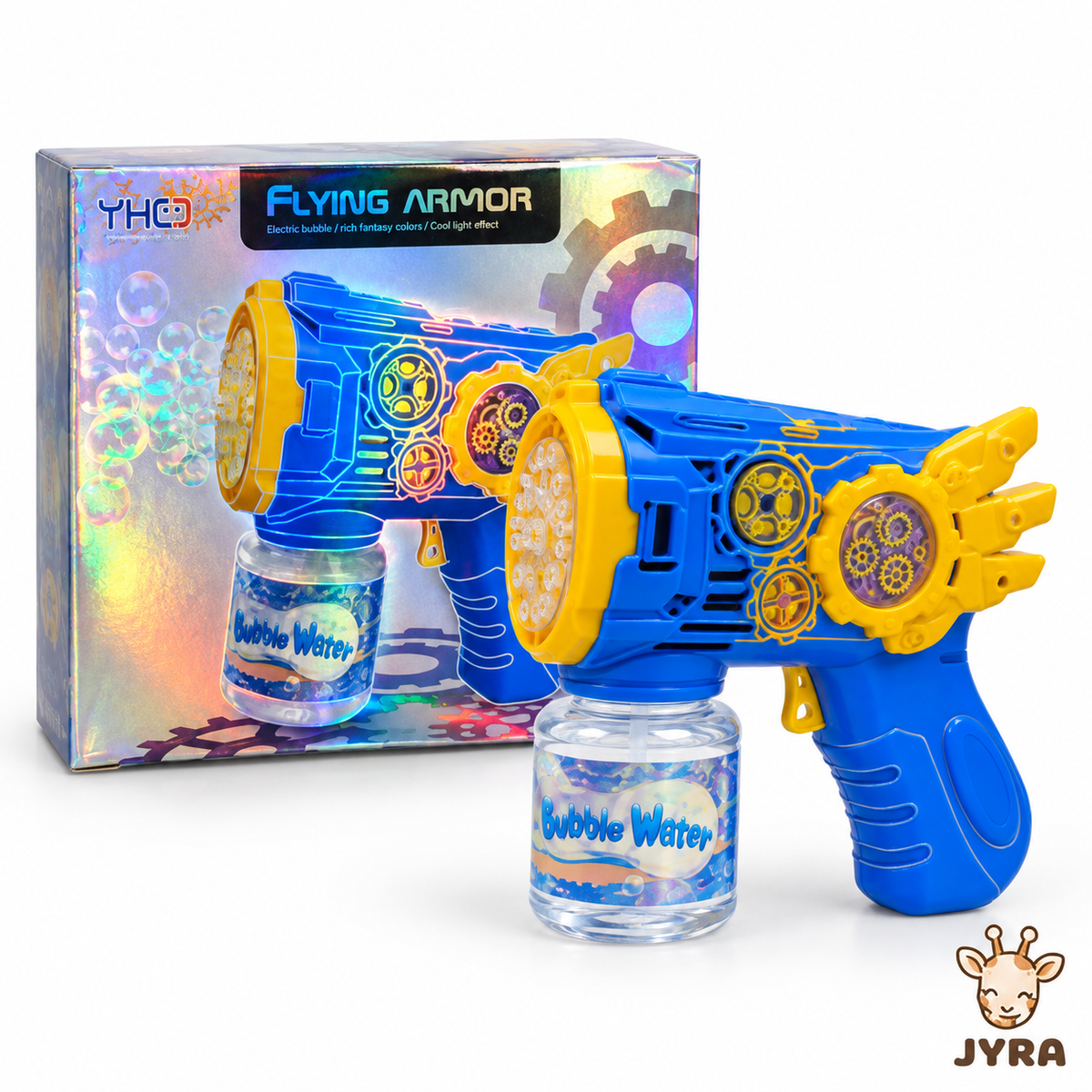 Pistola Lanza Burbujas Eléctrica para Niños con Luces