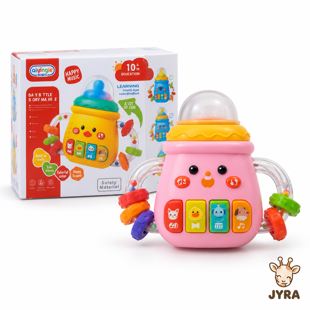 Mamadera Musical Bebé con Luces y Sonajero