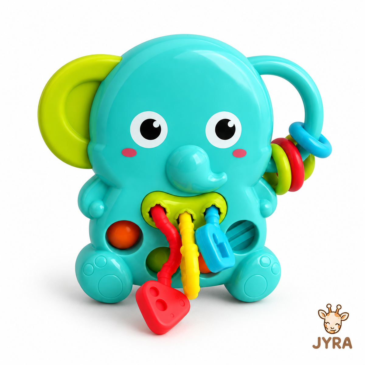 Sonajero Elefante Sensorial con Cordón