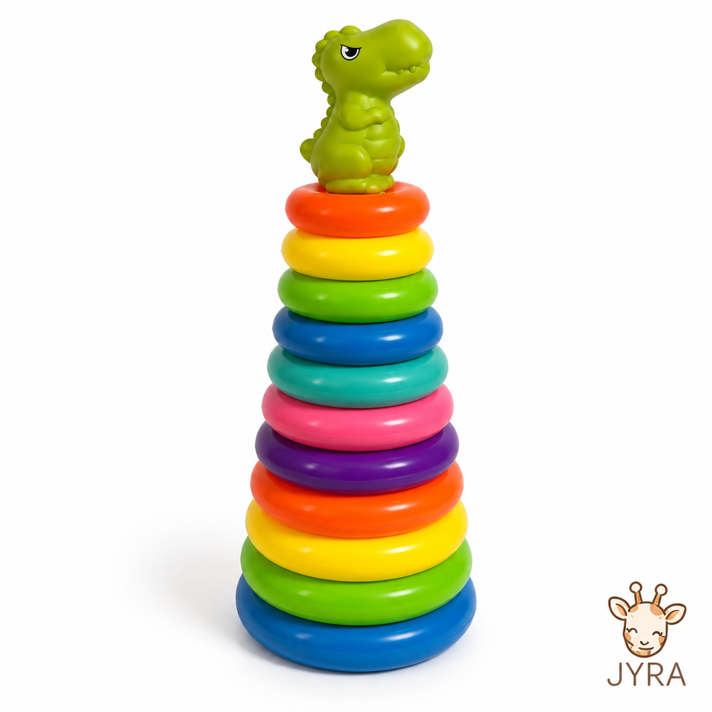 Torre Apilable Dinosaurio para Bebé
