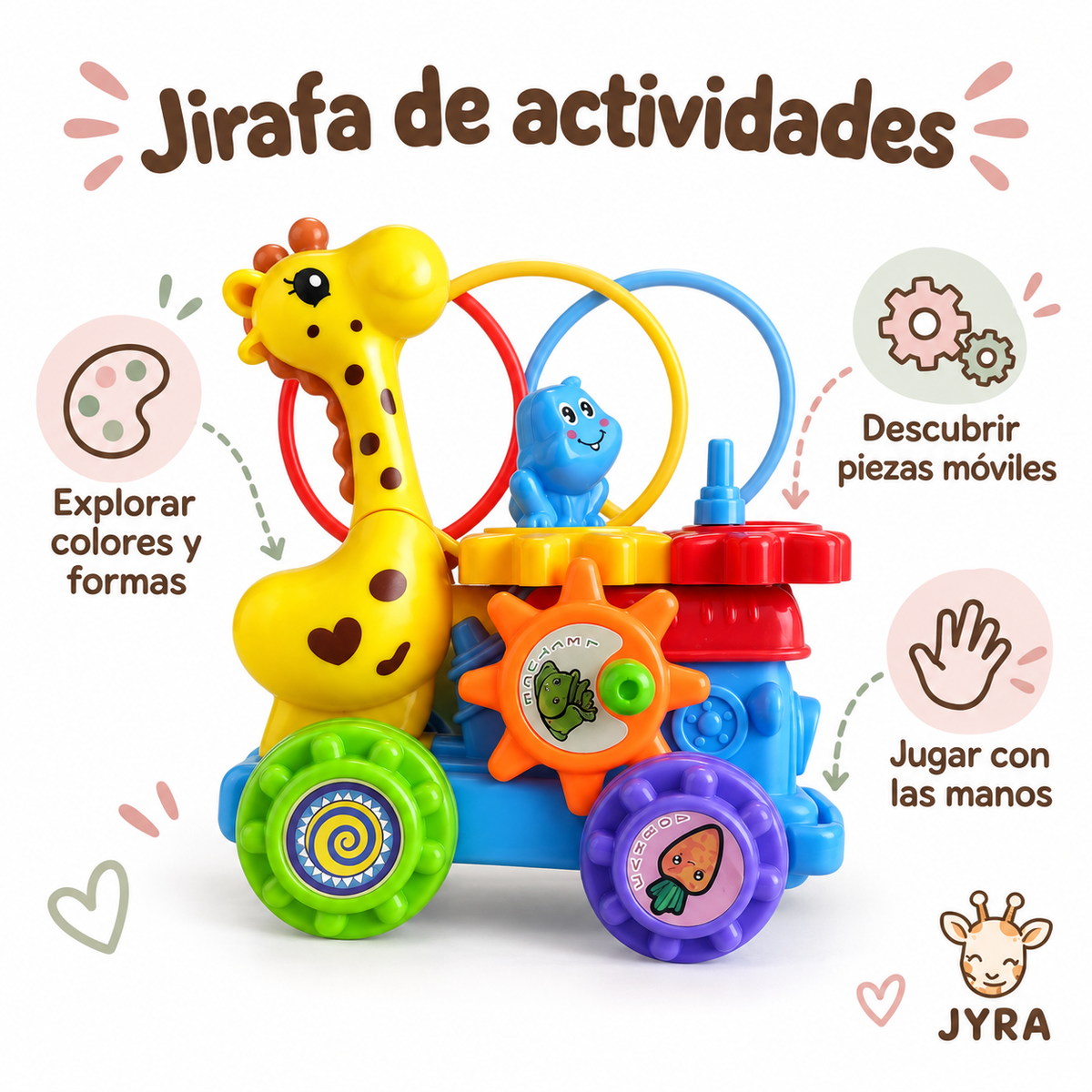 Jirafa Correpasillos con Aros
