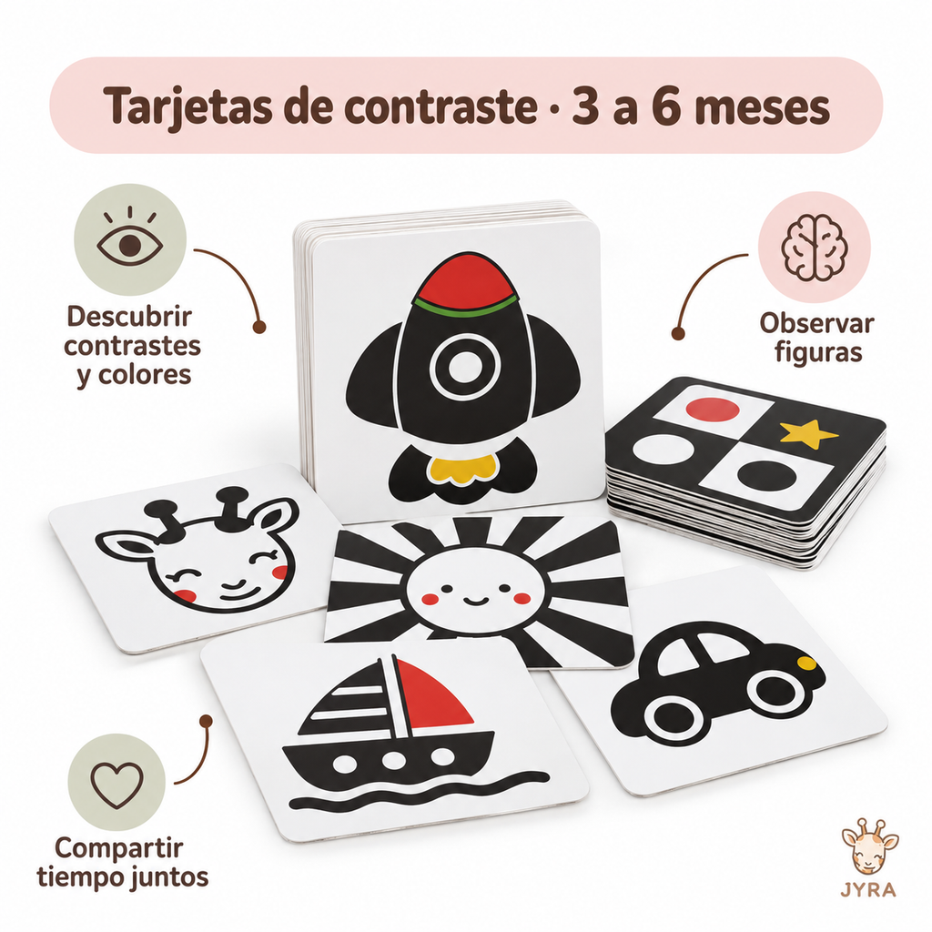 Tarjetas de Estimulación Visual para Bebé
