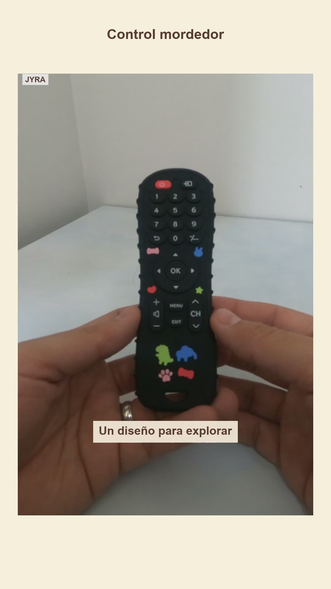 Mordedor Sensorial Silicona Bebé Control Remoto Libre BPA