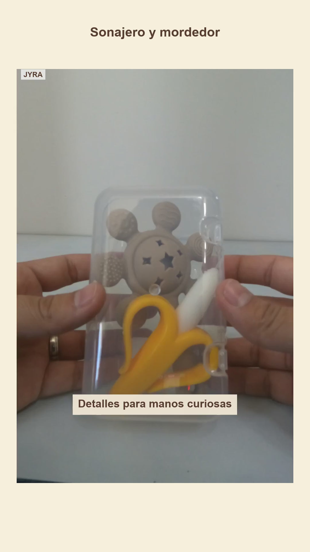 Set Mordedor Banana y Mordedor Estrella Silicona con Estuche